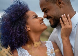 Happy married couple
