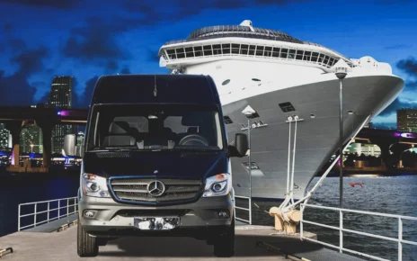 stylish vehicle for luxury cruise port transportation miami pickup