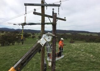 power pole installations